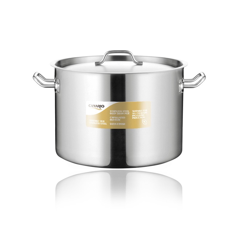 DEEP DRAWING STAINLESS STEEL SAUCE POT WITH SANDWICH BOTTOM & LID(03 STYLE)