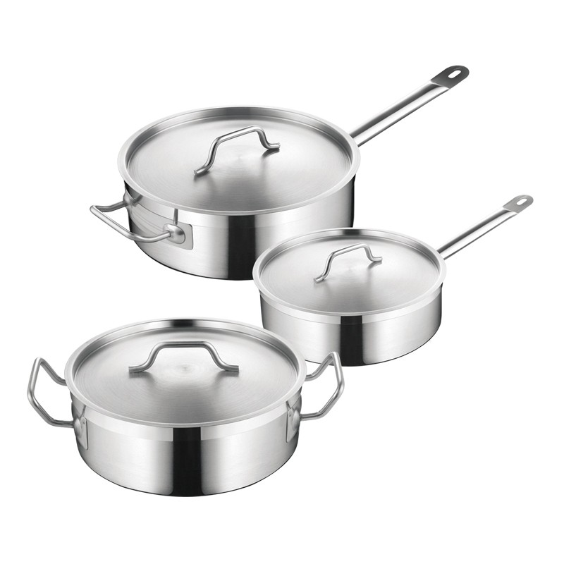 SS SAUCEPAN WITH SANDWICH BOTTOM & LID(05STYLE)