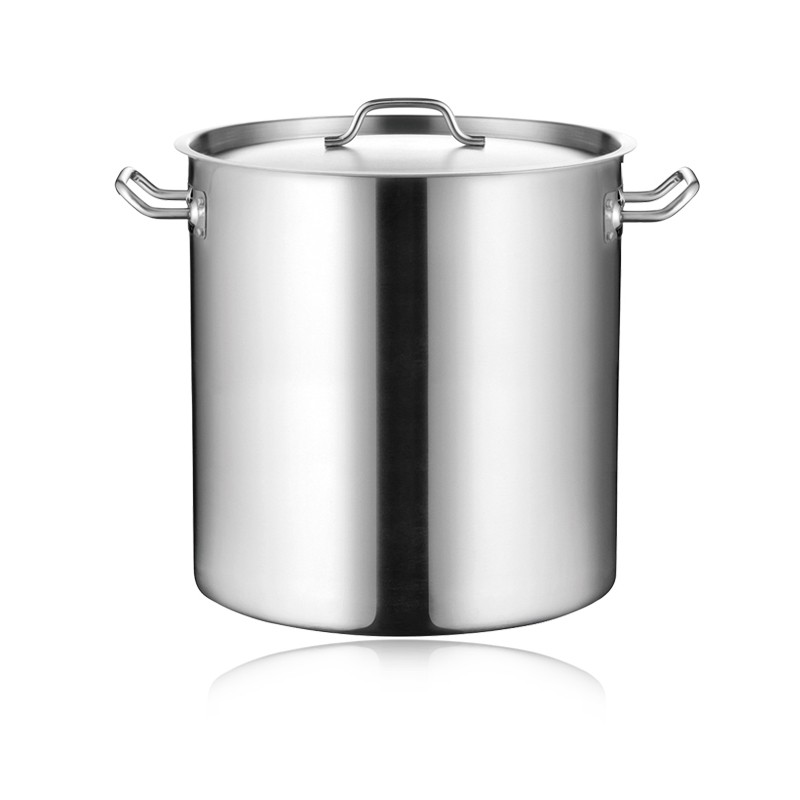 COMMERCIAL SS STOCK POT WITH SANDWICH BOTTOM & LID (03STYLE)