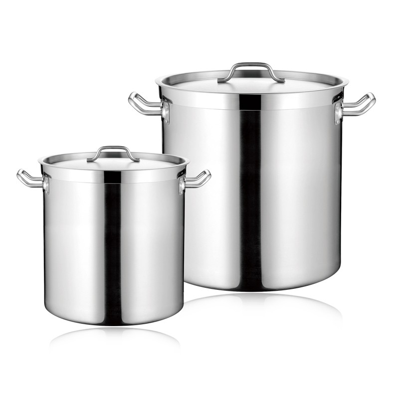 COMMERCIAL SS STOCK POT WITH SANDWICH BOTTOM & LID (05STYLE)