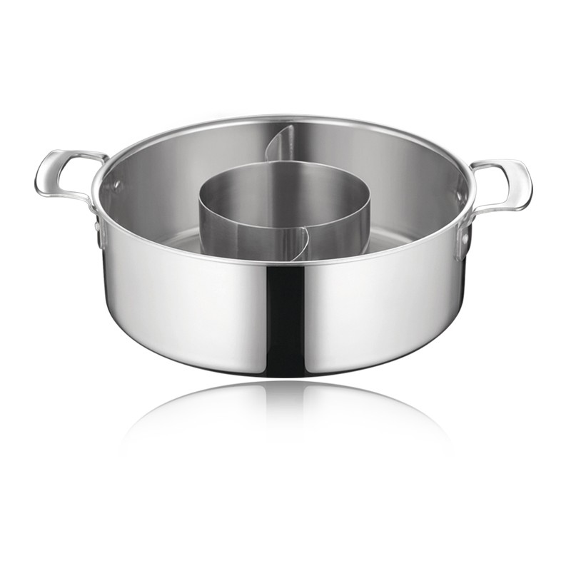 TRI-PLY THREE-FLAVOR HOT POT WITH INNER POT