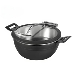 液压款圆形插盖餐煲