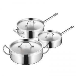 SS SAUCEPAN WITH SANDWICH BOTTOM & L