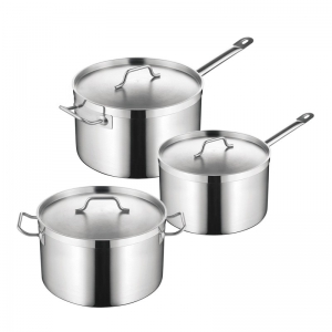 SS DEEP SAUCEPAN WITH SANDWICH BOTTOM &a