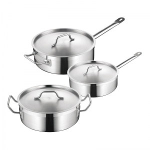 SS SAUCEPAN WITH SANDWICH BOTTOM & L