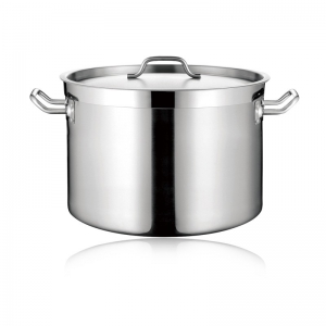 COMMERCIAL SS SAUCEPOT WITH SANDWICH BOTTOM & LID (05STY