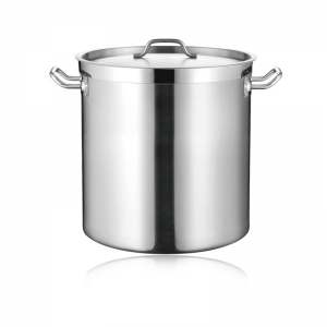  SS STOCK POT WITH THICK BOTTOM & LID