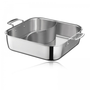 TRI-PLY RECTANGLE DOUBLE-FLAVOR HOT POT