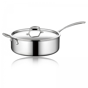 TRI-PLY SAUCEPOT WITH LID(HANDLE&EAR